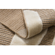 SPARK 0696A beige / cream carpet - Geometric, sisal, structural