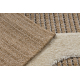 SPARK 0696A alfombra beige / crema - Geométrico, sisal, estructural