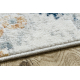 Tapis moderne DISTIN 0816A bleu / vert clair / blanc - Ornement, vintage, franges