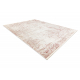 DISTIN 0828A pink / powder / white modern carpet - Abstraction, vintage, fringes