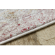 DISTIN 0828A pink / powder / white modern carpet - Abstraction, vintage, fringes