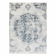 DISTIN 0820A blu navy / blu / bianco tappeto moderno - Ornamento, vintage, frange