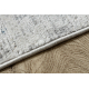 Tapis moderne DISTIN 0201A blanc / bleu / vert clair - Ornement, cadre, vintage, franges