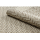 Alfombra sisal BOHO 47000651 Espina de pescado beige