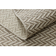 Alfombra sisal BOHO 47000651 Espina de pescado beige