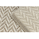 Alfombra sisal BOHO 47000651 Espina de pescado beige