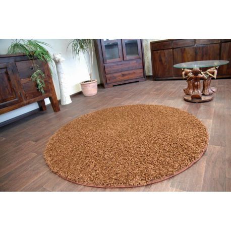 Carpet SHAGGY circle VALENTINO brown