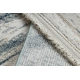 DISTIN 0849A navy blue / blue / white modern carpet - Waves, vintage, fringes