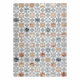 Carpet SAMPLE GARDEN Chenille A0956A Geometric cream / grey / orange