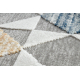 Tappeto SAMPLE GARDEN Chenille A0956A Geometrico crema / grigio / arancione