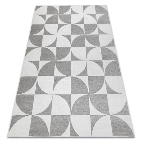 Tappeto SAMPLE GARDEN Chenille A0967A Geometrico crema / grigio