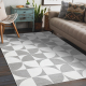 Tapijt SAMPLE GARDEN Chenille A0967A Geometrisch room / grijs