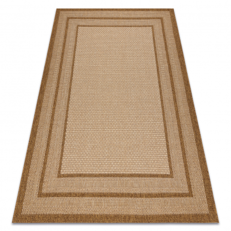 Alfombra SAMPLE NATURA B3788A Marco Sisal beige / marrón