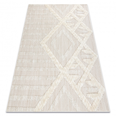 Covor SAMPLE NATUREL ESTE FR403 Geometric Sisal bej / cremă 