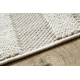 Covor SAMPLE NATUREL ESTE FR403 Geometric Sisal bej / cremă 