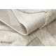 Teppe SAMPLE NATUREL ESTE FR403 Geometrisk Sisal beige / krem 