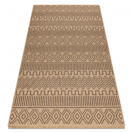 Tapijt SAMPLE JUTTE A0469A Boho Sisal beige / zwart