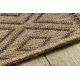 Alfombra SAMPLE JUTTE A0469A Boho Sisal beige / negra 