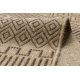 Alfombra SAMPLE JUTTE A0469A Boho Sisal beige / negra 