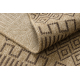 Carpet SAMPLE JUTTE A0469A Boho Sisal beige / black