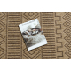 Tapis SAMPLE JUTTE A0469A Boho Sisal beige / noir 