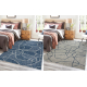 Carpet SAMPLE CASA REVERSIBLE A0028A Abstraction Sisal blue / beige