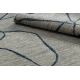 Carpet SAMPLE CASA REVERSIBLE A0028A Abstraction Sisal blue / beige