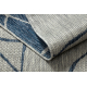 Tapijt SAMPLE CASA REVERSIBLE A0028A Abstractie Sisal blauw / beige 