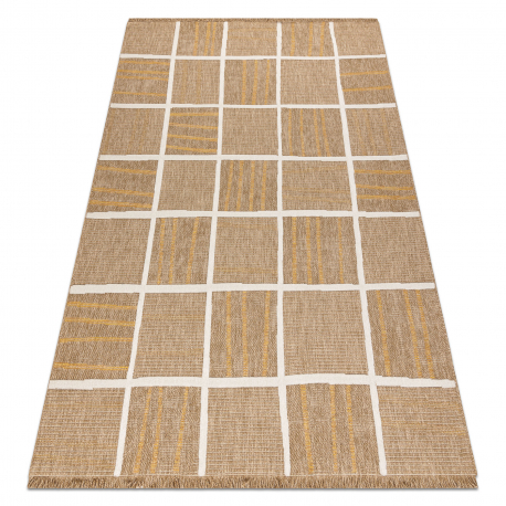 Alfombra SAMPLE HERA A1008A Trellis Sisal beige