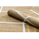 Alfombra SAMPLE HERA A1008A Trellis Sisal beige