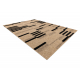 Carpet SAMPLE PALMA A0690A Lines Sisal beige / black