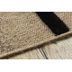 Carpet SAMPLE PALMA A0690A Lines Sisal beige / black