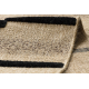 Carpet SAMPLE PALMA A0690A Lines Sisal beige / black