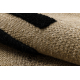 Carpet SAMPLE PALMA A0690A Lines Sisal beige / black