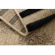 Carpet SAMPLE PALMA A0690A Lines Sisal beige / black