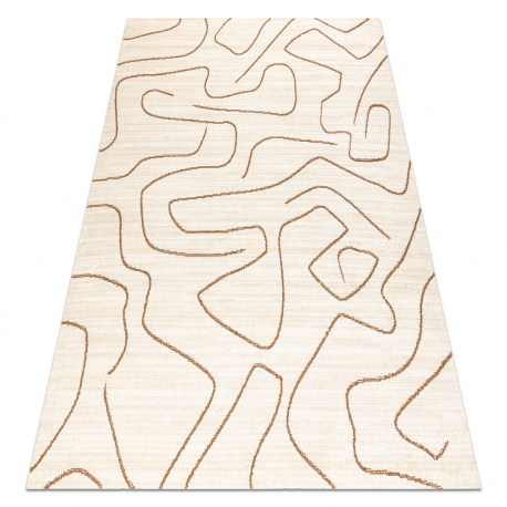 Carpet SAMPLE KAL TE A0880A Abstraction cream / beige