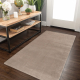 Tapis SAMPLE LORA uniforme, beige foncé