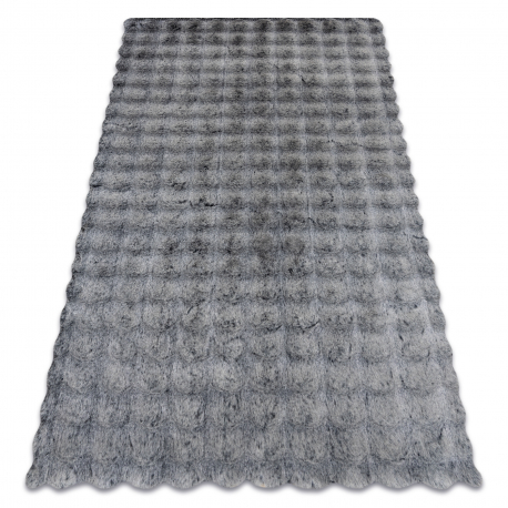 Tapis SAMPLE LORA BUBBLE uniforme, anthracite