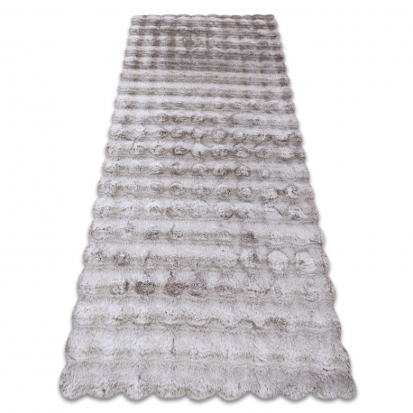 Tapis SAMPLE LORA BUBBLE uniforme, taupe