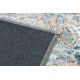 Alfombra SAMPLE FC 8011 Ornamento marco azul / beige