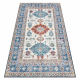 Alfombra SAMPLE FLANELL 240522N Ornamento marco azul / beige