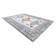 Alfombra SAMPLE FLANELL 240522N Ornamento marco azul / beige