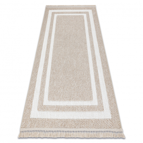 Alfombra SAMPLE KOZA MOOD 19207D Marco - estructural, beige / crema