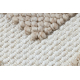 Alfombra SAMPLE KOZA MOOD 19207D Marco - estructural, beige / crema