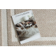 Alfombra SAMPLE KOZA MOOD 19207D Marco - estructural, beige / crema