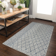 Teppich SAMPLE ILLUSION Boho Sisal grau / blau