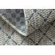 Tapis SAMPLE ILLUSION Boho Sisal gris / bleu