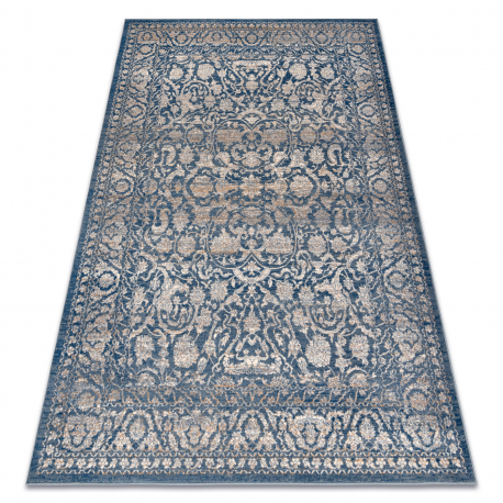 Alfombra NAIN Ornamento, marco, vintage 7557/51644 beige / azul