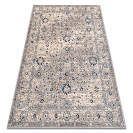 Carpet Wool NAIN Ornament, frame 7586/51635 beige / blue