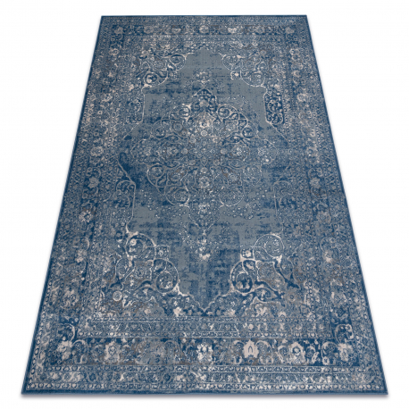 Alfombra NAIN Ornamento, marco, vintage 7599/51611 azul / beige 